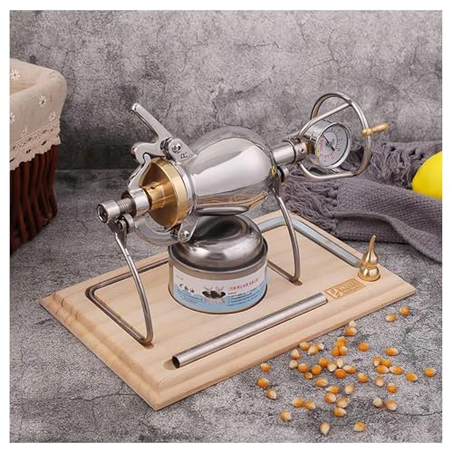 Ein Präzisionsdruckmessgerät Hand-Popcornmaschine ， Hand-Popcornmaschine Material: Edelstahl 304 ， Mini Popcornmaschine Für Familienfeiern und Partyspaß,Upgraded von LRF-yxkj
