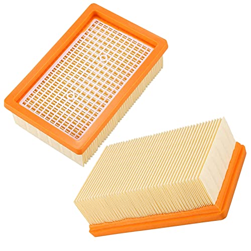 2 Stück MV4 WD4 Flachfaltenfilter für Kärcher MV4 MV5 MV6 WD4 WD5 WD6 Staubsaugerfilter Ersatzteil Teilenummer 2.863-005.0 Hepa Filter von LRFDRESS
