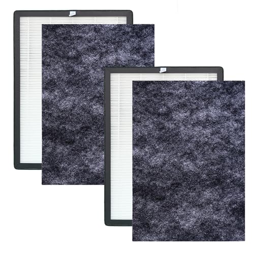 2er-Pack H05 Luftreiniger Filter Ersatz für HIMOX H05 Luftreiniger H13 Klasse True HEPA Filter und Aktivkohlefilter (nicht geeignet für HIMOX H04) von LRFDRESS