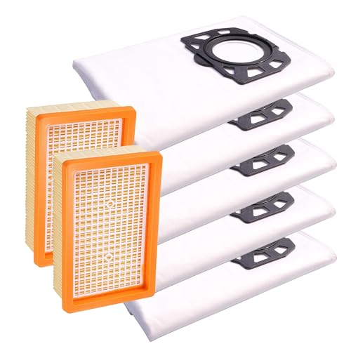 LRFDRESS 2 flache HEPA-Filter mit 5 Staubsauger-Staubbeutelfiltern kompatibel mit Kärcher WD4 WD5 WD6 WD5P WD6P Premium MV4 MV5 MV6 Staubsauger Code 2.863-005.0 2.863-006.0 LRFDRESS 2 flache HEPA-Filter mit 5 Staubsauger-Staubbeutelfiltern kompatibel mit Kärcher WD4 WD5 WD6 WD5P WD6P Premium MV4 MV5 MV6 Staubsauger Code 2.863-005.0 2.863-006.0 von LRFDRESS