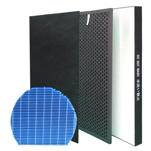 LRFDRESS KC-D61 Luftreinigerfilter für scharfe KC-D61 KC-D60 KC-D60EU-W KC-D61R-W Hepa-Filter FZ-D60HFE Desodorierungsfilter FZ-D60DFE Befeuchtungsfilter FZ-A61MFE von LRFDRESS