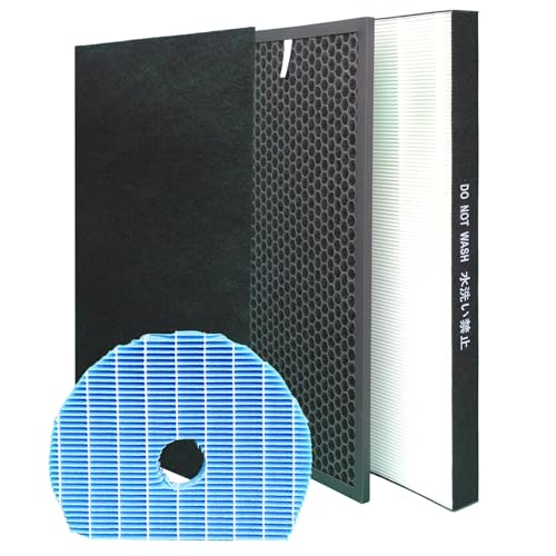 LRFDRESS UZ-HD6HF UZ-HD6DF UZ-HG6MF HEPA Aktivkohlefilter Ersatz für Sharp Luftreiniger UA-HG60E UA-HG60E-L UA-HG60E-T Luftbefeuchter Filter Ersatz von LRFDRESS