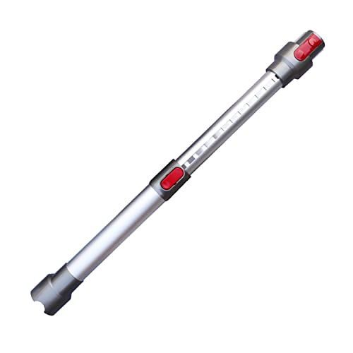 LRFDRESS Verstellbares Verlängerungsrohr Teleskoprohr für Dyson V7 V8 V10 V11 SV10 SV11 Akku-Staubsauger Ersatz (1 Stück silbernes verstellbares Teleskoprohr) von LRFDRESS