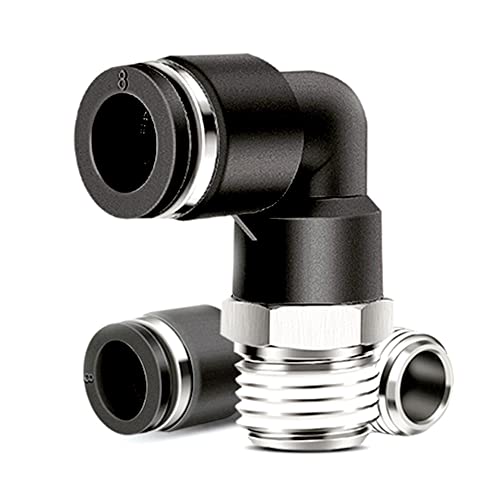 Anschlussstück, Schlauchanschlussstück, 1 STK PL schwarzer pneumatischer Schnellanschluss 4 mm - 12 mm Schlauchanschluss Außendurchmesser 1/8 Zoll 1/4 Zoll 3/8 Zoll 1/2 Zoll BSP Winkelsteckverbinder Anschlussstück, Schlauchanschlussstück, 1 STK PL schwarzer pneumatischer Schnellanschluss 4 mm - 12 mm Schlauchanschluss Außendurchmesser 1/8 Zoll 1/4 Zoll 3/8 Zoll 1/2 Zoll BSP Winkelsteckverbinder von LRFNKCT