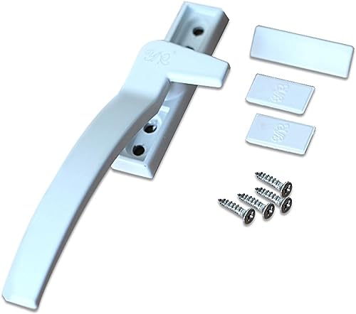 Fenstergriff, Fensterschlösser, verdickter Kunststoffstahl, for Aufdrücken von Türen und Fenstergriffen, sieben Zeichen, Zinklegierung, Fensterbeschläge, Türgriff(Left 1pcs) von LRFNKCT