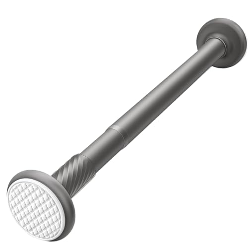 Kleiderstangen, Duschvorhangstange 28-192 Zoll Einstellbare Spannung Vorhangstange Kein Bohren Teleskopstange(Gray,70-120cm(28-47in)) von LRFNKCT