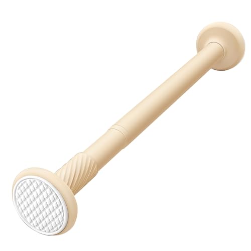Kleiderstangen, Duschvorhangstange 28-192 Zoll Einstellbare Spannung Vorhangstange Kein Bohren Teleskopstange(Yellow,150-220cm(60-86in)) von LRFNKCT