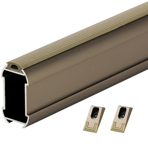 Kleiderstangen, Robuste Kleiderstange, individuell, matt, platzsparend, for Kleiderschrank/Kleiderstange(Brown,35in(88.9cm)Brown) von LRFNKCT