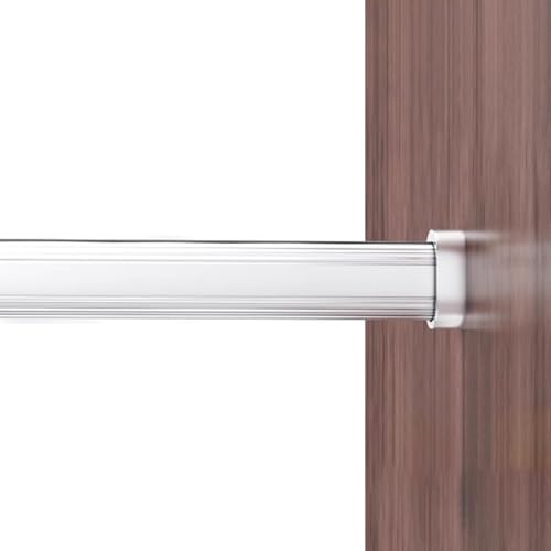 Kleiderstangen, Wandhalterung for Kleiderstangen aus Metall, robuste Kleiderstangen-Organizer, Kleiderstange for Aufhängen von Kleidern(Silver,42in Silver) von LRFNKCT