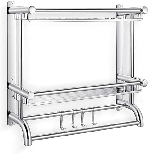 LRFNKCT Dusche Caddy, Duschregal Badezimmerregal, Duschshampoo-Seifen-Kosmetikregal Badezimmerzubehör mit Haken Duschablage(M) von LRFNKCT