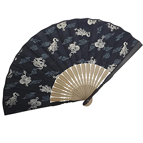 LRFNKCT Handfächer, Faltfächer, Handfächer, Handfächer, 8,7" handgefertigter Handfächer mit wunderschönem Stoffdruck und faltbarer Handfächer aus Baumwollstoff for Frauen und Mädchen von LRFNKCT