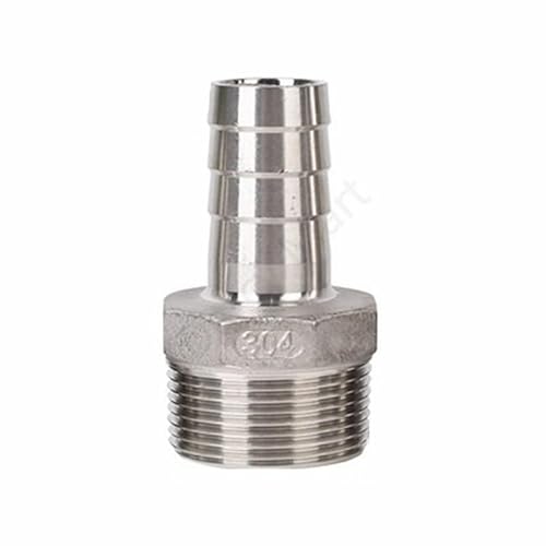LRFNKCT Schlauchadapter, Wasserhahnanschluss, 6/8/10 mm Außendurchmesser, SchlauchtülleBSP-Außengewinde aus Edelstahl mit Widerhaken Passender Steckverbinder-Koppler Ada(45293,10mm) von LRFNKCT