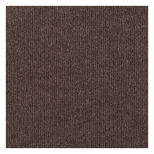 LRFNKCT Teppichfliesen, Gewerbliche Teppichbodenfliesen, Selbstklebende Teppichfliesen for Abziehen und Aufkleben, waschbare, rutschfeste Teppichquadrate for Bodenbeläge(Coffee) von LRFNKCT