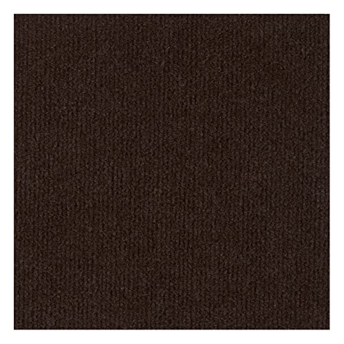 LRFNKCT Teppichfliesen, Gewerbliche Teppichbodenfliesen, Selbstklebende Teppichfliesen for Abziehen und Aufkleben, waschbare, rutschfeste Teppichquadrate for Bodenbeläge(Deep Coffee) von LRFNKCT