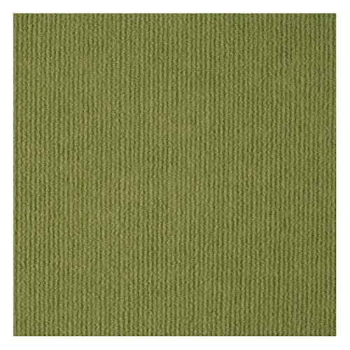 LRFNKCT Teppichfliesen, Gewerbliche Teppichbodenfliesen, Selbstklebende Teppichfliesen for Abziehen und Aufkleben, waschbare, rutschfeste Teppichquadrate for Bodenbeläge(Green) von LRFNKCT