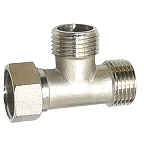 LRFNKCT Verbindungsstück, Schlauchverbindungsstück, 1 Stück Messing 1/2" Außengewinde Innengewinde T-Stück T-Typ Sanitär 3-Wege-Wasserverteiler Rohrverschraubung Kupplungsadapter, F LRFNKCT Verbindungsstück, Schlauchverbindungsstück, 1 Stück Messing 1/2" Außengewinde Innengewinde T-Stück T-Typ Sanitär 3-Wege-Wasserverteiler Rohrverschraubung Kupplungsadapter, F von LRFNKCT