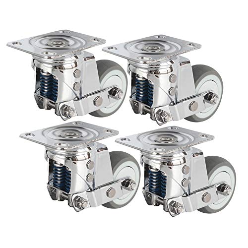 Lenkrolle, Hochleistungsrollen,Torstoßdämpfer,Wagenradkasten, Stoßdämpfung,Stoßdämpfer,geräuschloses,verschleißfestes Rad(Universal Wheel,3 inches) von LRFNKCT