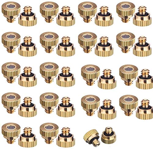 Sprühdüsen, Sprühdüsen-Set for Kühlsystem, Messing-Zerstäuberdüsen, Nebeldüsen for Sprühsystem(0.3mm) von LRFNKCT