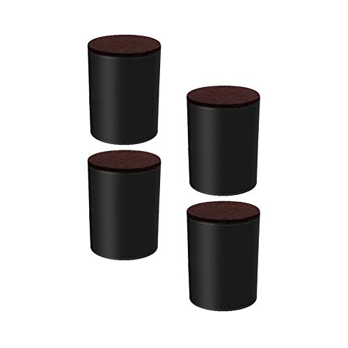 Tischbeine, Möbelbeine, Sofabeine aus Metall, Stuhlbeine aus Karbonstahl, robuste Schrankbeine, Unterstützung mit Schrauben for Tisch, Stuhl, TV-Ständer, Couch, Schreibtisch,(Black,W4xH5cm/W1.6*H2in) von LRFNKCT