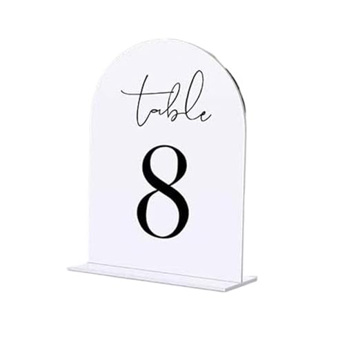 Tischnummer, Bogen Hochzeit Dekoration Tisch Zeichen for Party Moderne Hochzeit Herzstück(Table 1-20) von LRFNKCT