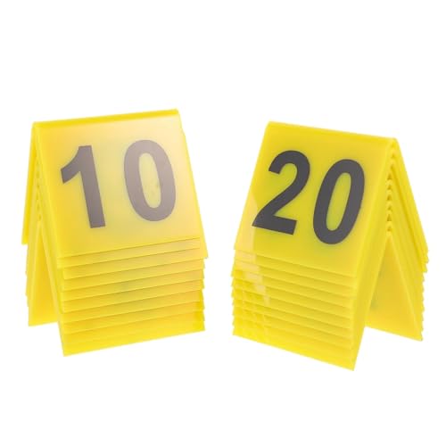 Tischnummer, Restaurant Nummernschild Türnummern Halbkreis steht Multifunktions-Beweismarker Tisch(Yellow) von LRFNKCT