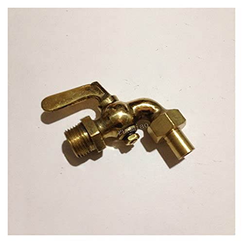 1/4 "3/8" 1/2 "BSPP Externer Thread X Sockelschweißen Bronze Antike Messing Ein-Griff-Wasserhahn Petcock Tap Wasser Kraftstoff Benzinöl für Pipeline (Specification : 3/8") von LRJSKWZC