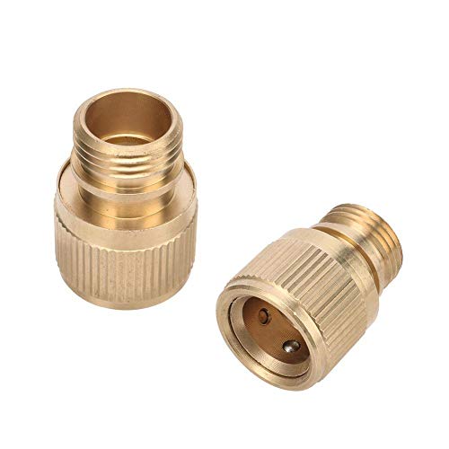 LRJSKWZC Schlauchverbinder 2 Stück 1/2" Außengewinde Messing Schnellkupplung Garten Wasseranschlüsse Wasserhahn Anzapfung Joint Adapter Schnellkupplungen von LRJSKWZC