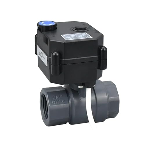 1/2 "3/4" 1 "UPVC Kunststoff Motorisierte Ball Ventil Mit Manuelle Schalter DC9v DC12v DC24v IP65 Wasserdichte Elektrische ball Ventile(DC12V_CR01) von LRMBGVIBI
