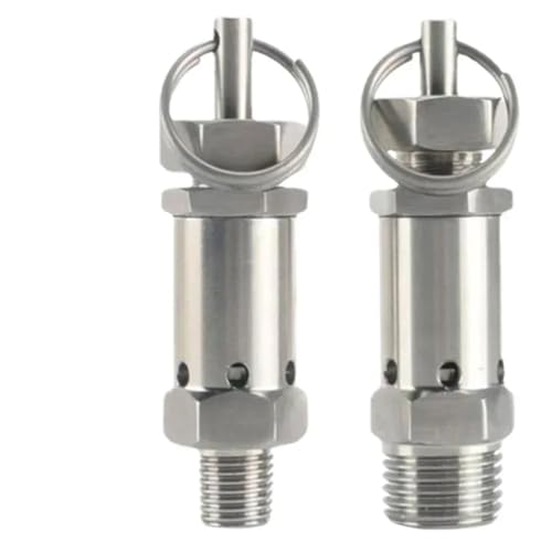1/4" 3/8" 1/2" BSPT Male 0.5 1 2 3-10 Bar Adustable 304 Stainless Sanitary Spring Pressure Relief Safety Valve Air Compressor(BSPT MALE_4 BAR FIXED) von LRMBGVIBI