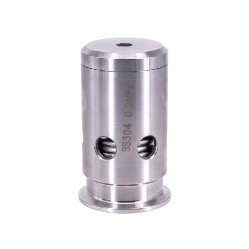 1.5" 2" Tri Clamp Adjustable 1 2 3 Bar Pressure Relief Safety Valve Sanitary 316 304 Stainless Beer Brew Kermenter Keg Moonshine(2 Bar,SUS304_FERRULE OD 50.5MM) von LRMBGVIBI