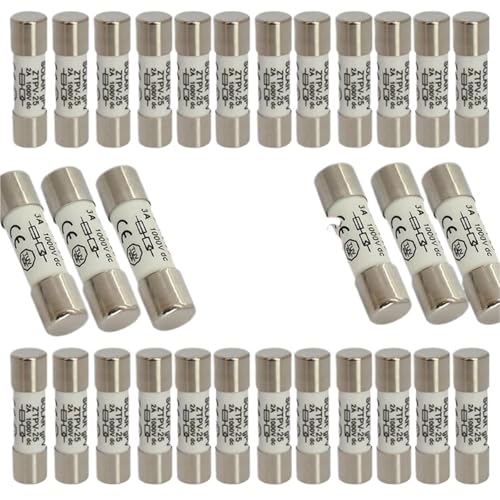 10/20/30/50/100pcs Solar Fuse 1000V 30A Fuse DC 10 * 38MM 1-32A PV Solar Fuse Metal Alloys For Solar Power System Protection(100pcs,20A) von LRMBGVIBI