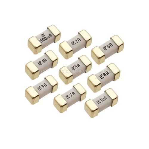 10PCS 1808/2410 SMD Fast Blow Fuse 0451 62mA 100mA 200mA 375mA 500mA 750mA 1A 2A 3A 4A 5A 6.3A 7A 8A 10A 12A 15A 20A 125V/65V(500mA) von LRMBGVIBI