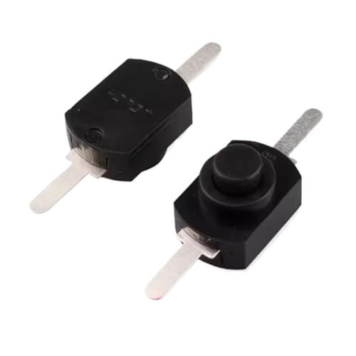 10pcs 12 * 8mm DC 30V 1A On Off Mini Push Button Switch For Torch 1208YD 1288BM(1208YD Black) von LRMBGVIBI