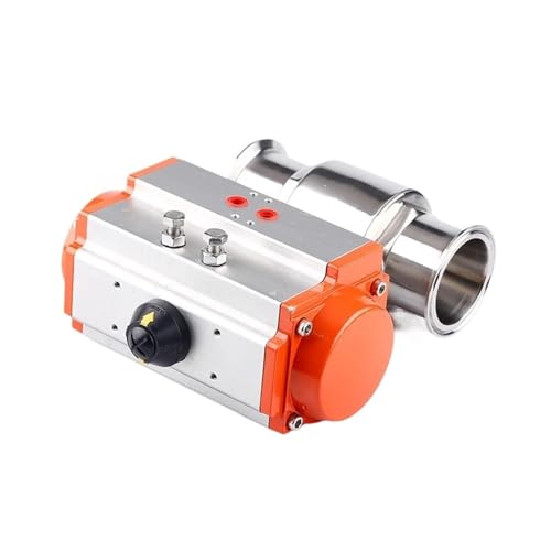 19-108mm Pipe 1.5" 2" -4" Tri Clamp 304 316L Stainless Steel Sanitary Ball Valve With Pneumatic actuator Homebrew(57 AT63) von LRMBGVIBI