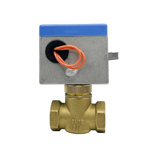 3/4 ''2-Wege-elektrisches Absperrventil 220 V Messing-Motorventile 2-Draht-Fan-Coil-Klimaanlage Wasserschalter von LRMBGVIBI