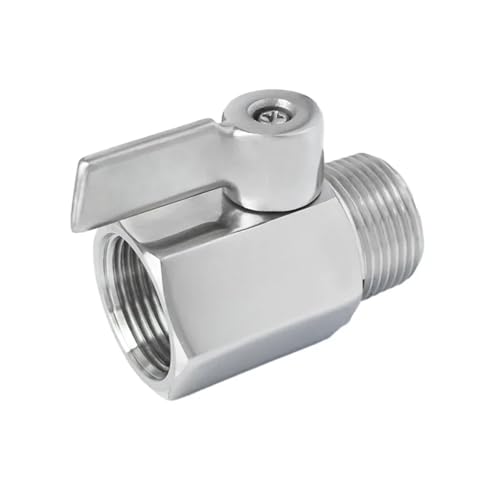 304 Stainless Steel Mini Ball Valve Sanitary NPT Female Male Thread Water Oil 2 Way Ball Valve Homebrew(F-F_1/2") von LRMBGVIBI