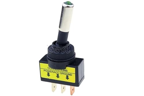 4PCS 12V 20A Car Auto LED Light Toggle Rocker Switch 3Pin SPST ON/OFF Sales for vehicles, boats(GREEN) von LRMBGVIBI