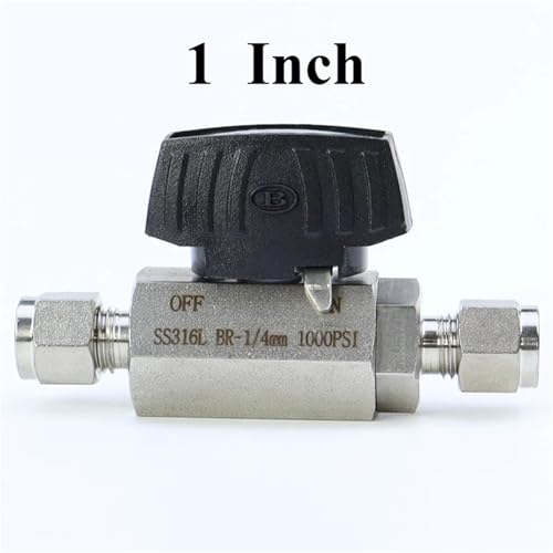 6 8 10 12 14 16 mm 1/4" 3/8" 1/2" 3/4" 1" Inch Tube OD Compression Union 316L Stainles Steel Hex Ball Valve 1000 PSI(1 Inch) von LRMBGVIBI