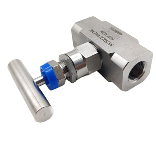 6000psi 1/4" 3/8" 1/2" BSP NPT M20 Female Bulkhead 304 316L Stainless Steel Needle Valve Flow Control(1l2 NPT F-F SS304) von LRMBGVIBI