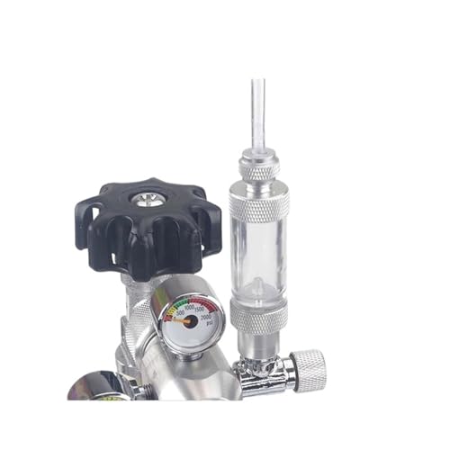 Aquarium Rückschlagventil-Regler Diffusor Reaktor Einzelkopf oder Doppelkopf Aquarium CO2 Blasenzähler Luftpumpe Zubehör(Single head) von LRMBGVIBI