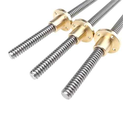 CNC 3D Printer Accessories T10 Lead left rhread 10mm Screw Nut T-Screw Engraving Stepper Motor Trapezoidal Stainless Steel Lead(500mm) von LRMBGVIBI