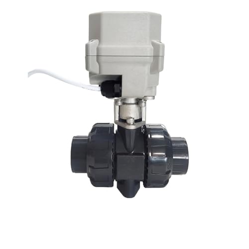 DN25 Electric Control Valve U-PVC True Union End, 2" Adjusting Valve analog control signal 0-5V, 0-10V or 4-20mA output 4-20mA(NPT THREAD_0-10V) von LRMBGVIBI