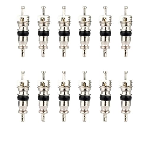 Deemount Brass Presta Valve Core 2/6/12PCS CNC-machined French Valve MTB Road Bike FV Tubes Service Parts Optional Tool(Presta Core12PC 2V) von LRMBGVIBI