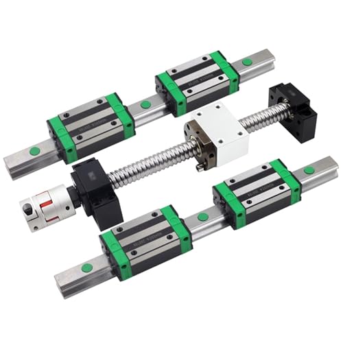 SFU1610 ball screw set L1100mm +linear rails 2pcs HGR20 square guide+4pcs HGH20CA /HGW20CC carriages blocks for cnc Machine(350mm) von LRMBGVIBI