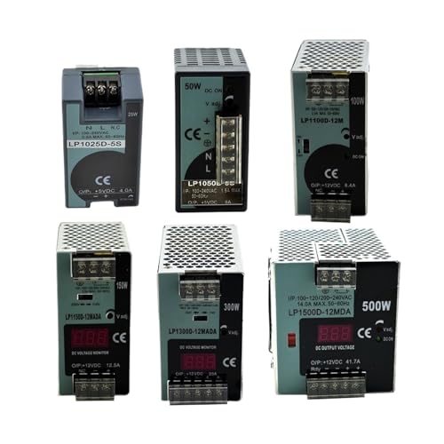 Switching Power Supply 25W 50W 100W 150W 300W 500W Digital Display 12/24V Transformer AC-DC LP Series Din Rail Single Output(300W,12V) von LRMBGVIBI