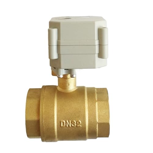 TFM32-B2-C New 2 Way Brass 1-1/4'' DN32 Regulating Valve 0-5V 0-10V or 4-20mA DC9-24V 5 Wires For Water Modulating Control(ND32 NPT,PWM_4MA TO 20MA) von LRMBGVIBI