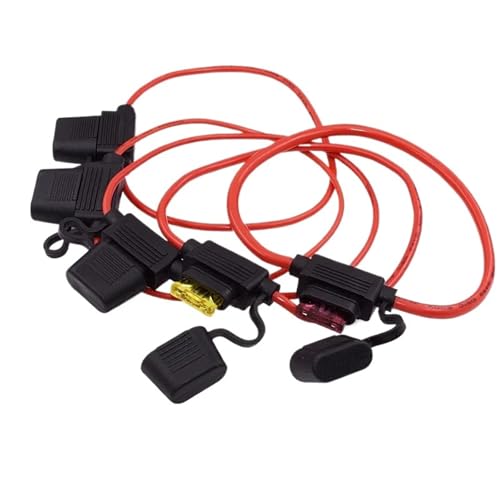 Waterproof 32V Mini Small Medium Auto Fuse Holder 18/1614/12/10AWG And Car Blade Fuse 3A 5A 7.5A 10A 15A 20A Standard/Mini/(20A (1Pcs),TRUMPET_16AWG) von LRMBGVIBI