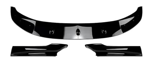 LRMDAKO Auto Frontspoiler Auto Front Lip Splitter Diffusor Spoiler Schutz Body Kits Tuning Glanz Schwarz 3pc Für 5 Serie Für F10 F11 2011-2017 Bumper Protector(Schwarz glänzend) von LRMDAKO
