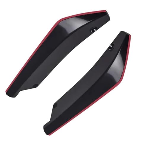 LRMDAKO Auto Frontspoiler Auto Vorne Hinten Stoßstange Streifen Lip Spoiler Diffusor Splitter Kratzschutz Universal Winglets Seite Rock Verlängerung Bumper Protector(B Black) von LRMDAKO