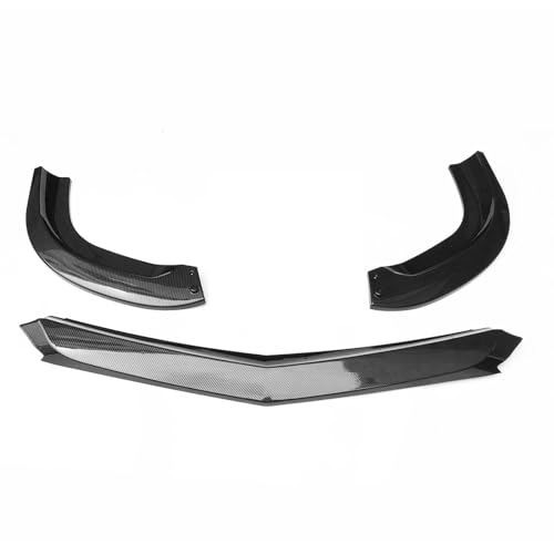 LRMDAKO Auto Frontspoiler Frontspoiler-Lipgloss Schwarz/Carbonfaser-Optik Für Mercedes Für Benz Für W204 Für C-Klasse C63 Für AMG-Limousine Mit 4 Türen 2008-2011 Bumper Protector(Kohlefaser-Look) von LRMDAKO
